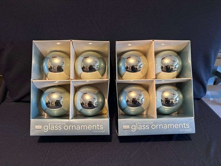 Martha Stewart glass ornaments