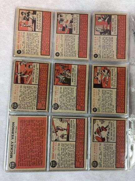 1962 Topps BB 58 Card Lot - Nice - EX-NM