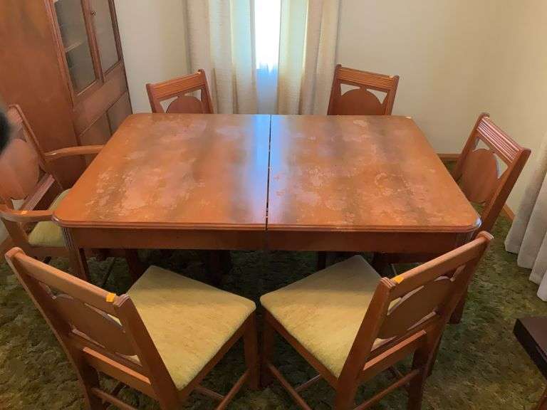 Vintage 7 Piece Kitchen Table and Chairs