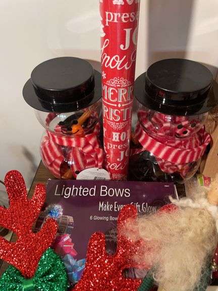 Assortment of Christmas items - books, decor, and more