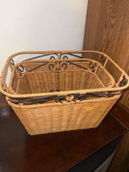 Assorted Wicker/Metal Baskets