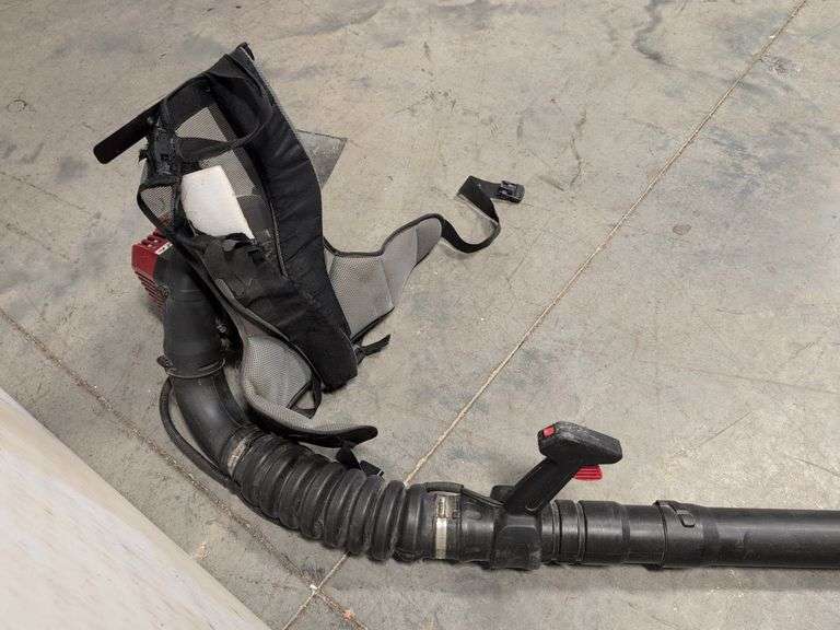 Craftsman 2-cycle 25cc backpack blower - works - shoulder strap ripped