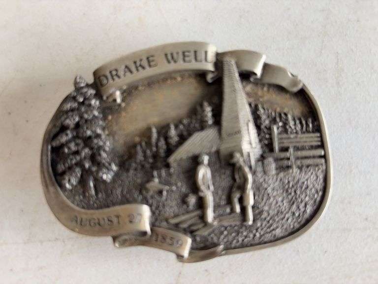 (3) John Deere belt buckles and other buckle