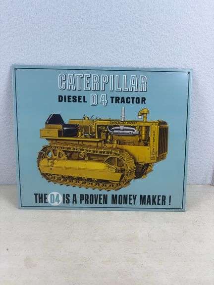 Caterpillar D4 Tin Sign ,15”x13”