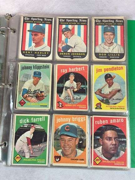 1959 Topps 180+ Card Lower Grade Starter Set With Stars - F to VG