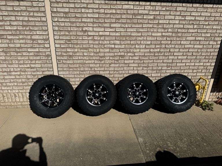 Jegs Black Out custom truck wheels w/ Extreme Country LT315/70R17 tires