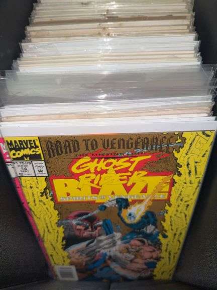 Large Assortment of Marvel Wolverine, Ghost Rider, and Spiderman Comics