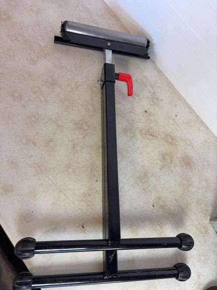 Adjustable roller stand, cable cutter, and Rockwell trim saw