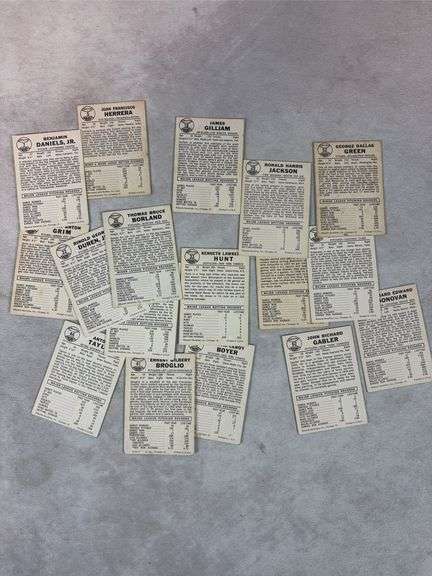 1960 Leaf BB 17 Card Lot Nice VG to EXMT