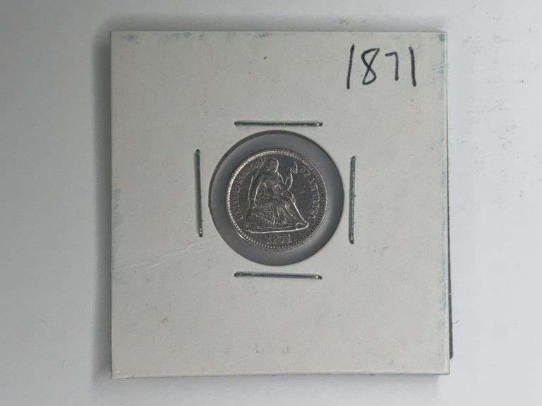 1871 Liberty Seated Half Dime