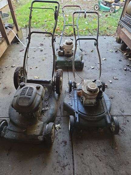 Lawn mowers- unknown if run
