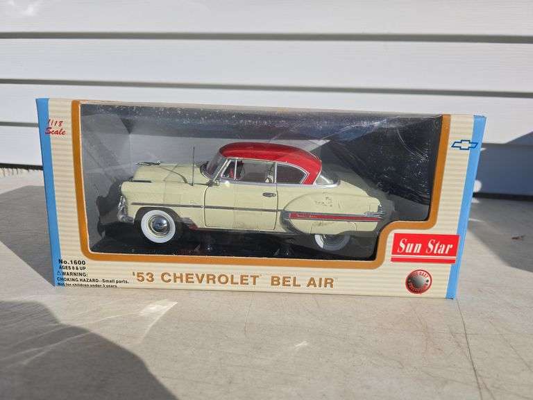 SUN STAR 1953 CHEVY BEL AIR CAR IN BOX