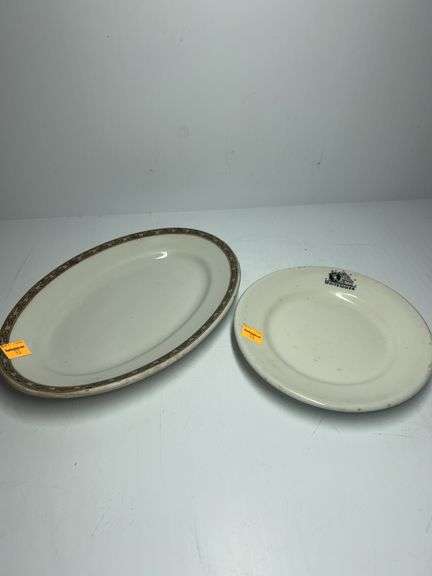 Carr China White Tower Plate, Carr China Platter