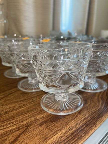 (7) Hazel Atlas Glass Sherbet Cups