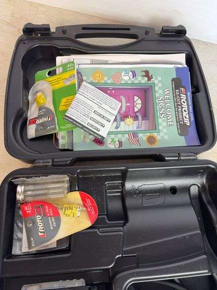 Century battery charger, rethreading set, and rotozip tool