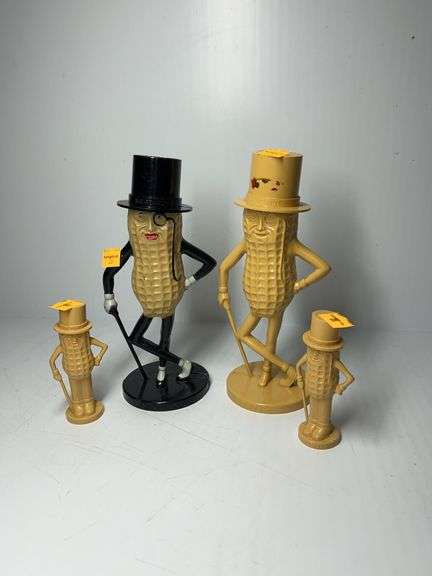 Plastic Mr. Peanut Money Banks and Salt and Pepper Shakers