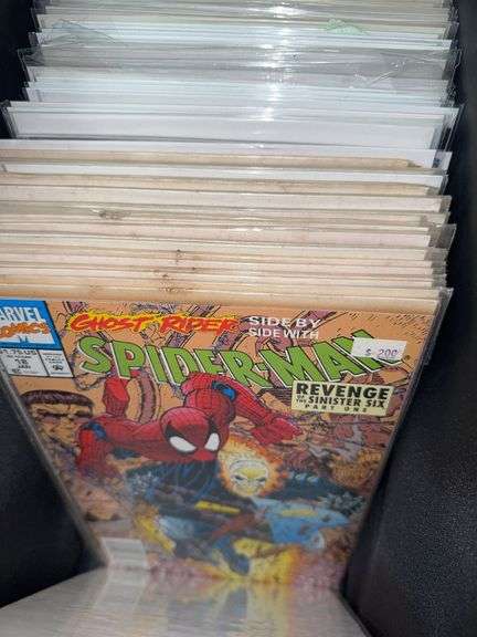 Large Assortment of Marvel Wolverine, Ghost Rider, and Spiderman Comics