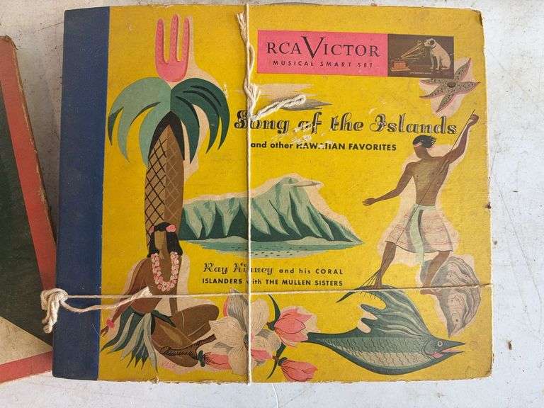 (2) boxes of Victrola records - see photos