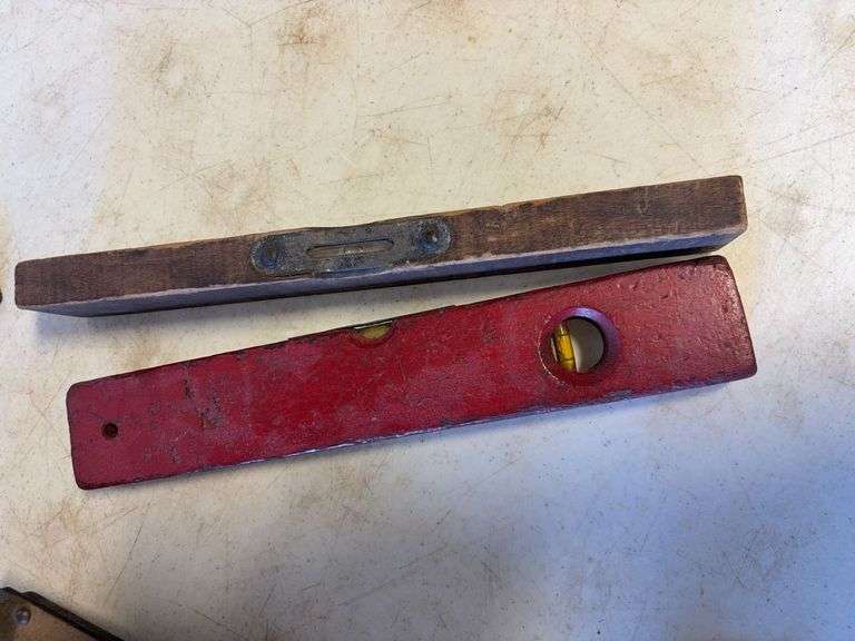 Vintage items - ladles, levels, utensils, strainers, and more