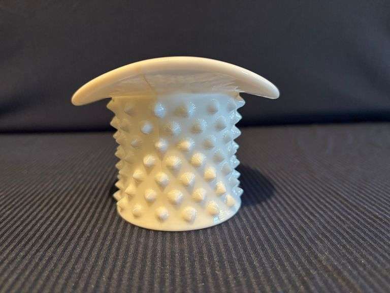 Fenton Hobnail milk glass Hat