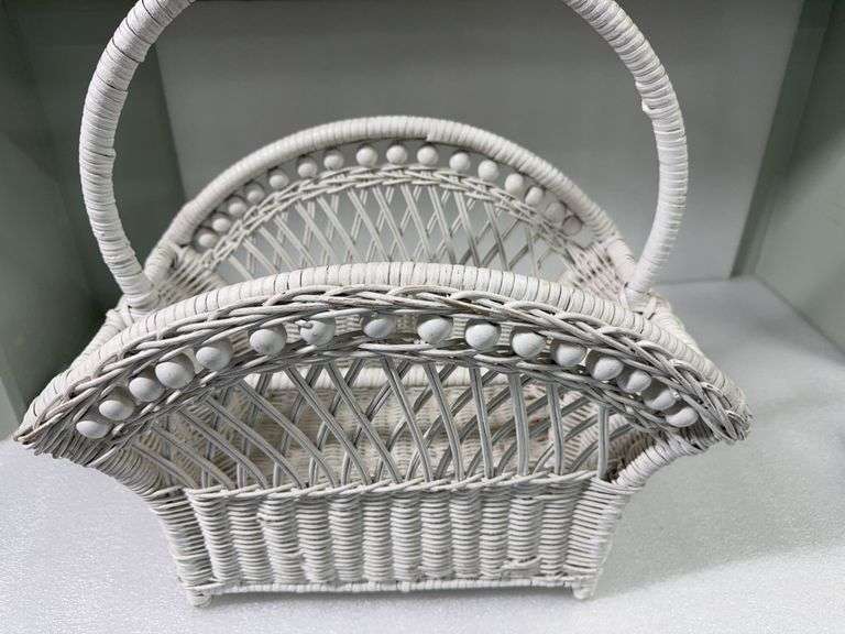 White Wicker Basket