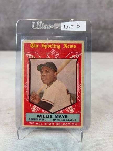 Willie Mays AS - 1959 Topps Hi-Number #563 - Nice Card - EX+