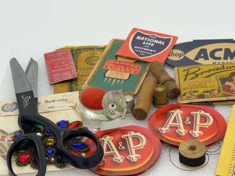 Sewing Items With Antique Sewing Needles