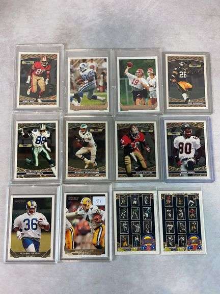 Topps Gold football card lot of 10, all Stars