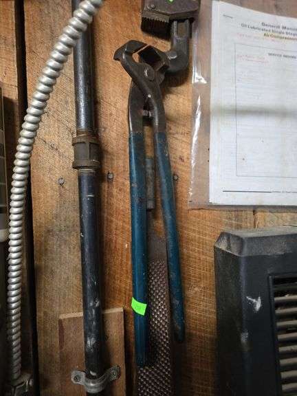 2 pipe wrenches, metal targets & hearing protection