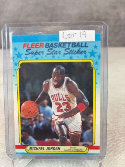 Michael Jordan - 1988 Fleer Super Star Sticker #7 - Looks NM