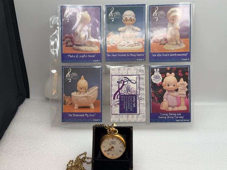 Precious Moments Necklace Watch & Collector Cards