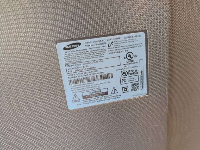 42" Samsung flat screen TV - missing remote