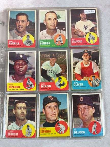 1963 Topps BB 45 Card Lot - Nice - EX- to EXMT