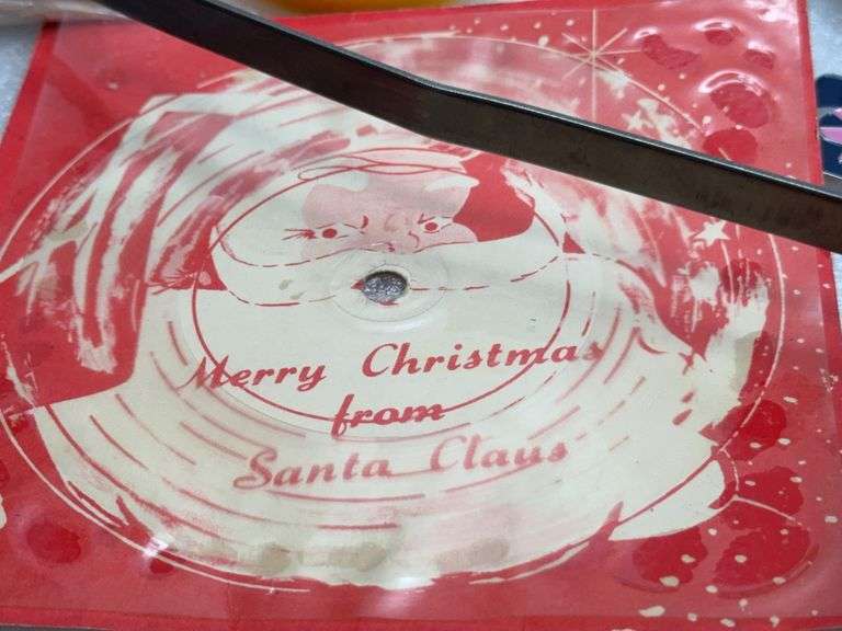 Santa 78 rpm Record, Buddy Hand Warmer, Corn Cob Pipe