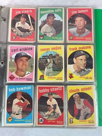 1959 Topps 180+ Card Lower Grade Starter Set With Stars - F to VG