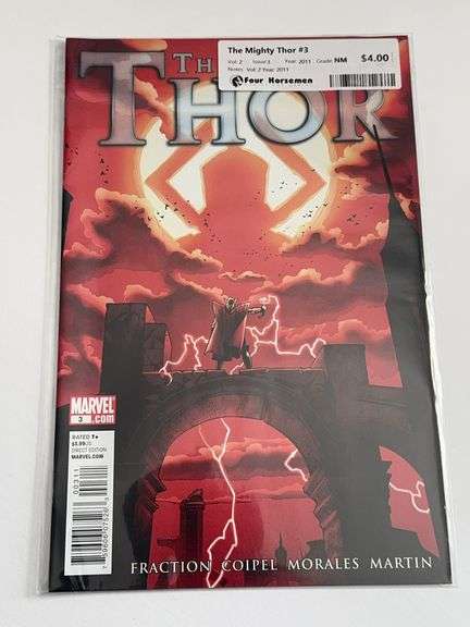 (7) Marvel The Might Captain Marvel and (5) The Might Thor Comics