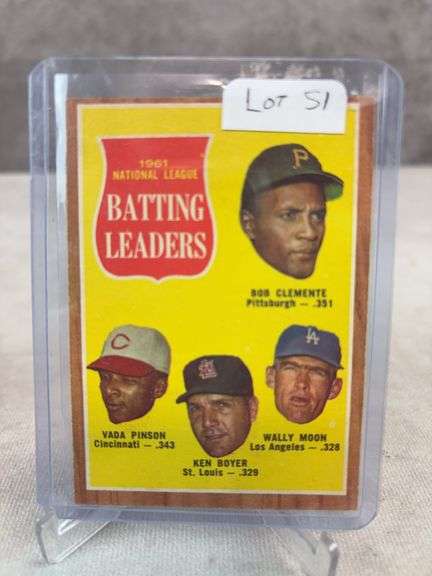 1962 NL Batting Leaders #52 - Clemente - Nice -EXMT