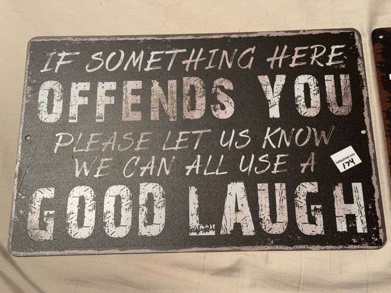 (2) Funny Wall Decor Signs