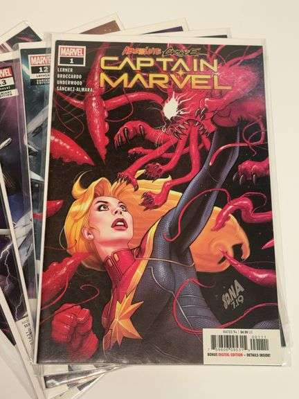 (6) Captain Marvel Comics (5 Are Variant Editions)