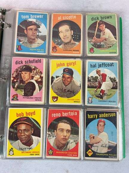1959 Topps 180+ Card Lower Grade Starter Set With Stars - F to VG