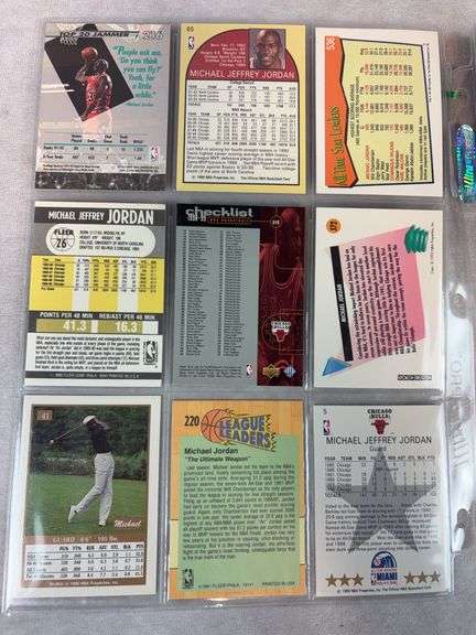 Michael Jordan 18 Card Lot - All Appear NM or Better