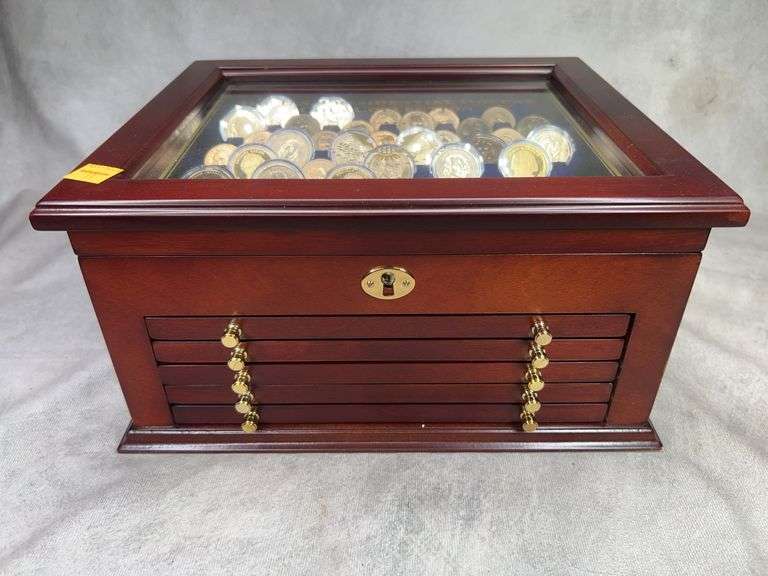 U.S. Presidential Dollar Coin Collection with Case