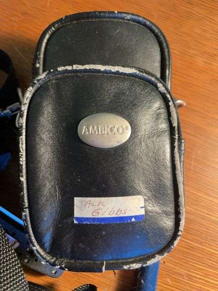 (2) Ambico cameras, blood pressure cuff, and (4) pocket knives
