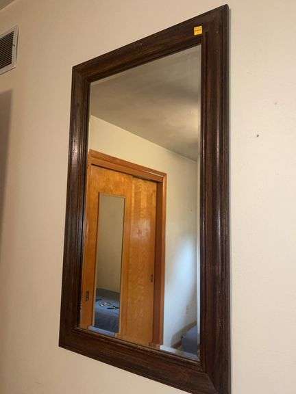 Wooden Framed Wall Mirror