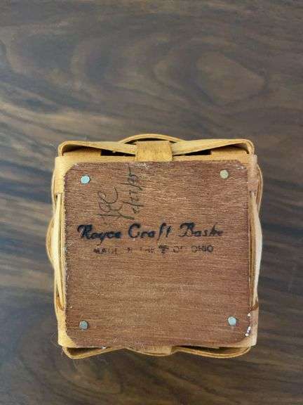 (1) Longaberger, (2) Royce Craft, and miscellaneous small baskets