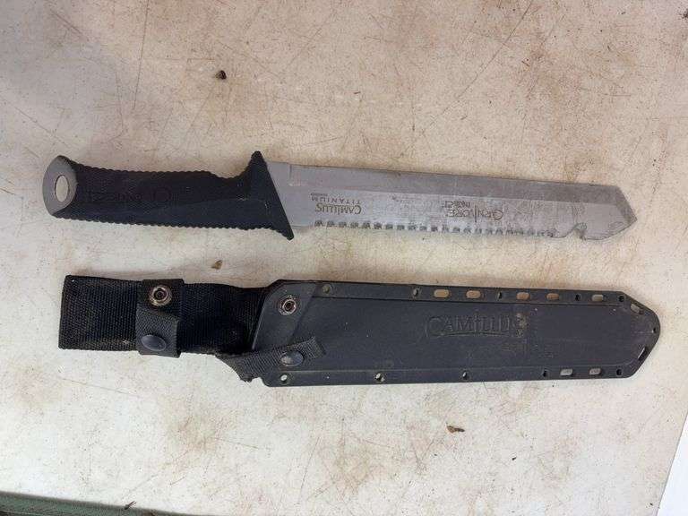 (2) machettes, Cabela's knife, and stainless mesh