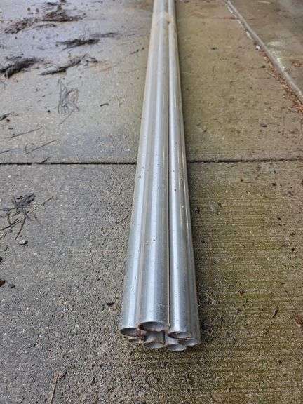 7 pcs 8ft long 1" wall tubing & misc strips
