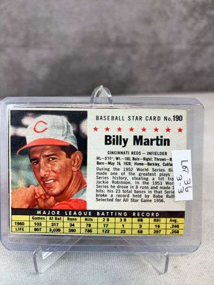 1961 Post BB #80 Wilhelm, #167 Snider and #190 Martin