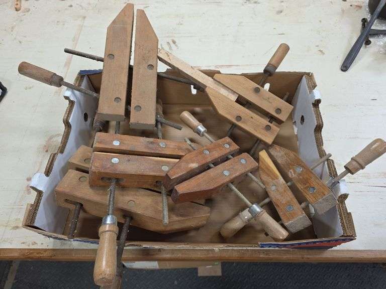Variety of sized wood clamps