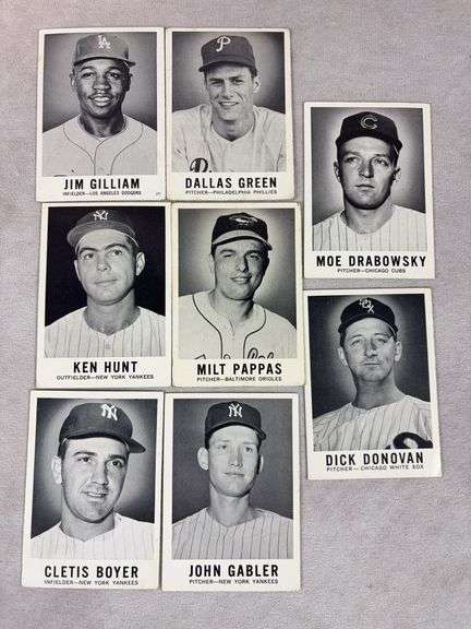 1960 Leaf BB 17 Card Lot Nice VG to EXMT